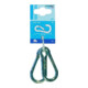 PÖSAMO Mousqueton de pompier (SB) galZn 40 x 4 mm par 2 pcs-1