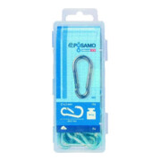 PÖSAMO Mousqueton de pompier (SB) galZn 40x4mm boîte de 15 pièces
