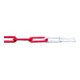 PÖSAMO Plastique Polyéthylène rouge/blanc 6,0 Polyb. 5m-1