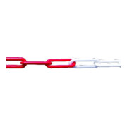 PÖSAMO Plastique Polyéthylène rouge/blanc 6,0 Polyb. 5m