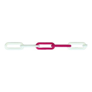 PÖSAMO Plastique Polypropylène rouge-blanc 6,0 Bund 50m