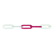 PÖSAMO Plastique Polypropylène rouge-blanc 6,0 Bund 50m