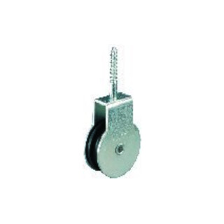 PÖSAMO Poulie à rouleau avec vis galZn pour câble Ø env. 6,0 mm
