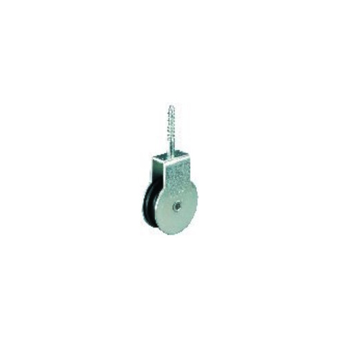 PÖSAMO Poulie à rouleau avec vis galZn pour câble Ø env. 6,0 mm