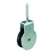 PÖSAMO Poulie à rouleau avec vis galZn pour câble Ø env. 6,0 mm