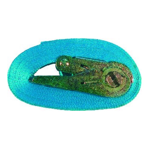 PÖSAMO Sangle d'arrimage avec cliquet 2,5x600cm bleu