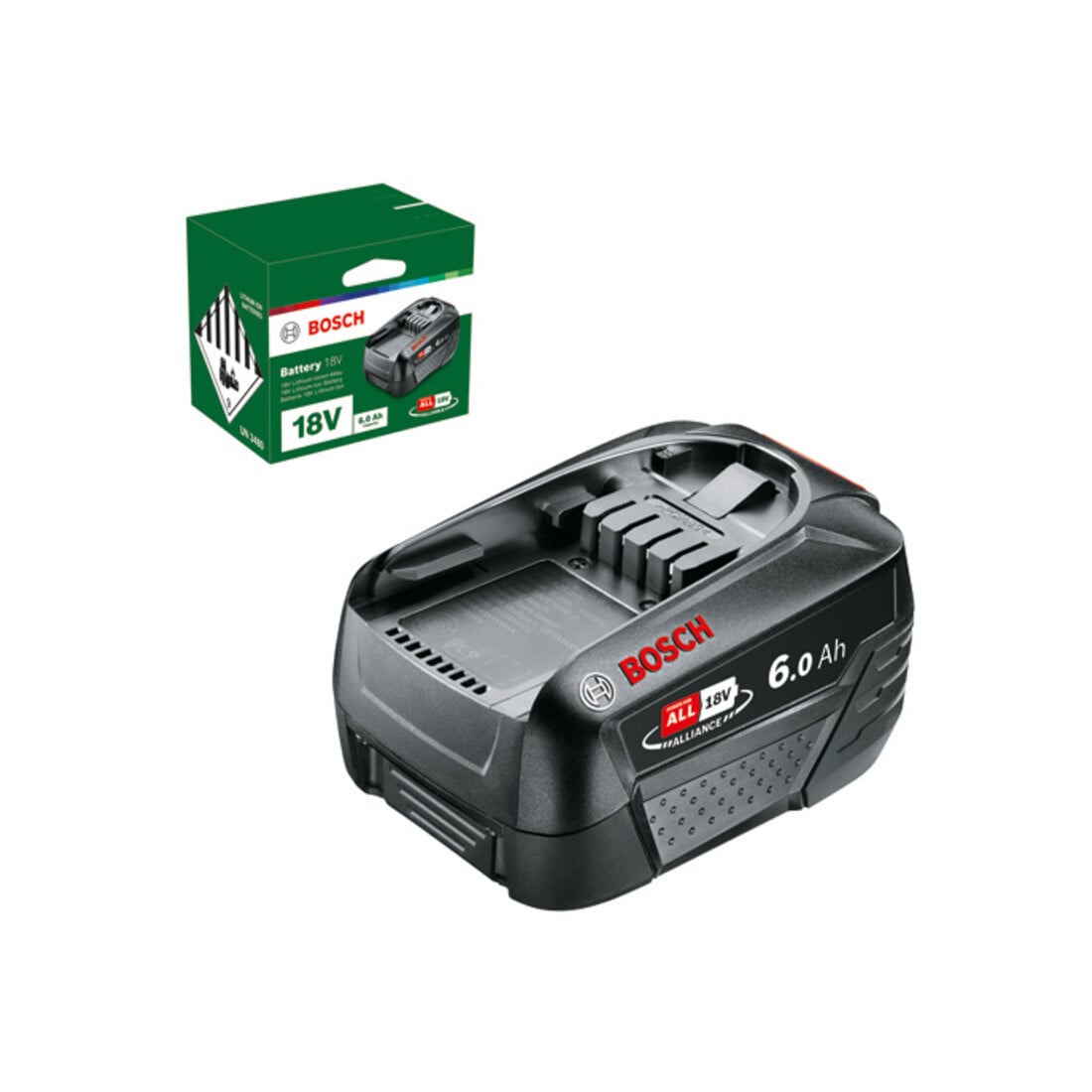 Pack batterie Bosch 18 Volt lithium-ion PBA 18 Volt, 6,0 Ah W-C, accessoires système