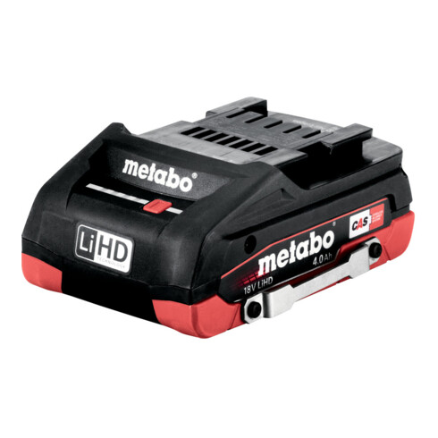 Pack batterie Metabo avec support de sécurité LiHD 18 V - 4,0 Ah