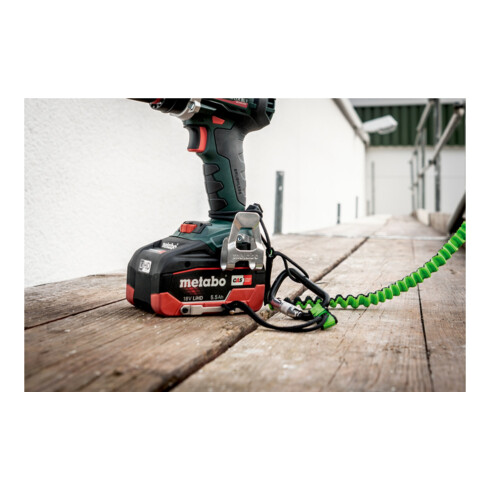 Pack batterie Metabo avec support de sécurité LiHD 18 V - 4,0 Ah
