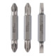 Pack de 3 embouts de tournevis doubles S 0,6x4,0, PH2, PZ2; S 0,6x4,0, PH2, PZ2; 45 mm-1