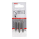 Pack de 3 embouts de tournevis doubles S 0,6x4,0, PH2, PZ2; S 0,6x4,0, PH2, PZ2; 45 mm-4