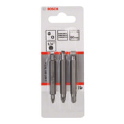 Pack de 3 embouts de tournevis doubles S 1,2x6,5, S 0,6x4,5, S 0,8x5,5; PZ1, PZ2, PZ3; 60 mm-3