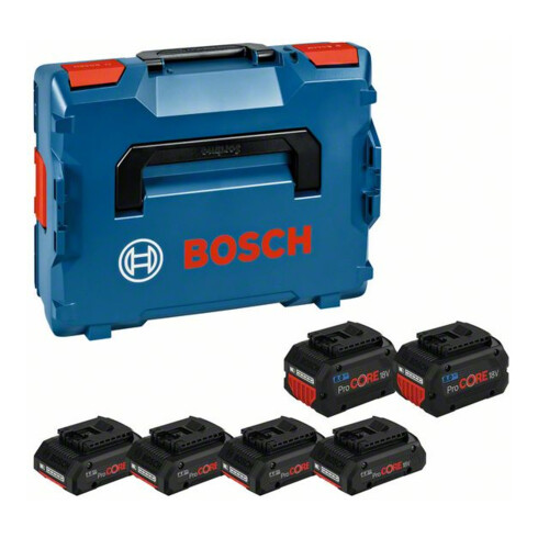 Pack de batteries Bosch 4x ProCORE18V 4,0Ah + 2x ProCORE18V 8,0Ah