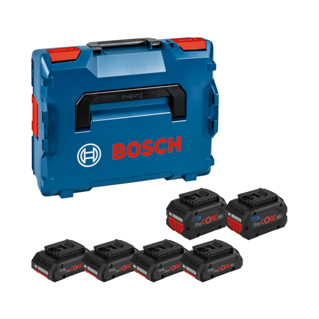 Pack de batteries Bosch 4x ProCORE18V 4,0Ah + 2x ProCORE18V 8,0Ah