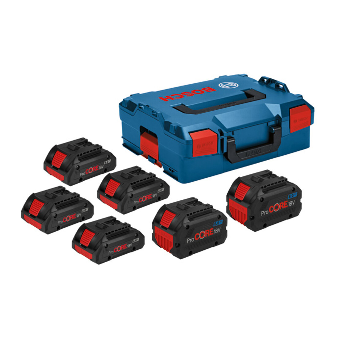 Pack de batteries Bosch 4x ProCORE18V 4,0Ah + 2x ProCORE18V 8,0Ah