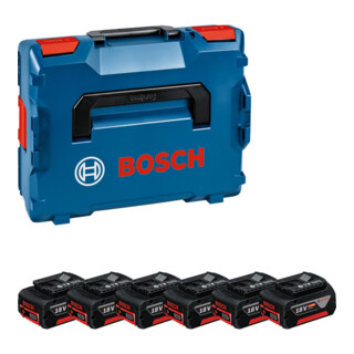 Pack de batteries Bosch 6x GBA 18V 4,0Ah
