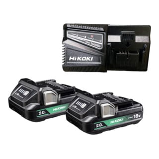Pack de batteries HiKOKI 18V 2,0 Ah BSL1820M + chargeur UC18YSL