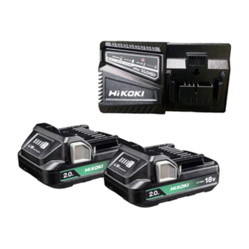 Pack de batteries Hikoki 18V 2,0 Ah BSL1820M + chargeur UC18YSL