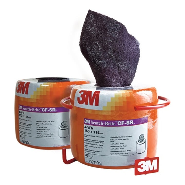 Pad à main Scotch Brite CF-SR L115xl150mm very fine 400 violet 3M