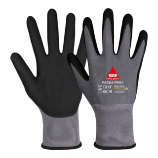 Gants de sécurité Hase Padua Pro avec revêtement en mousse de nitrile