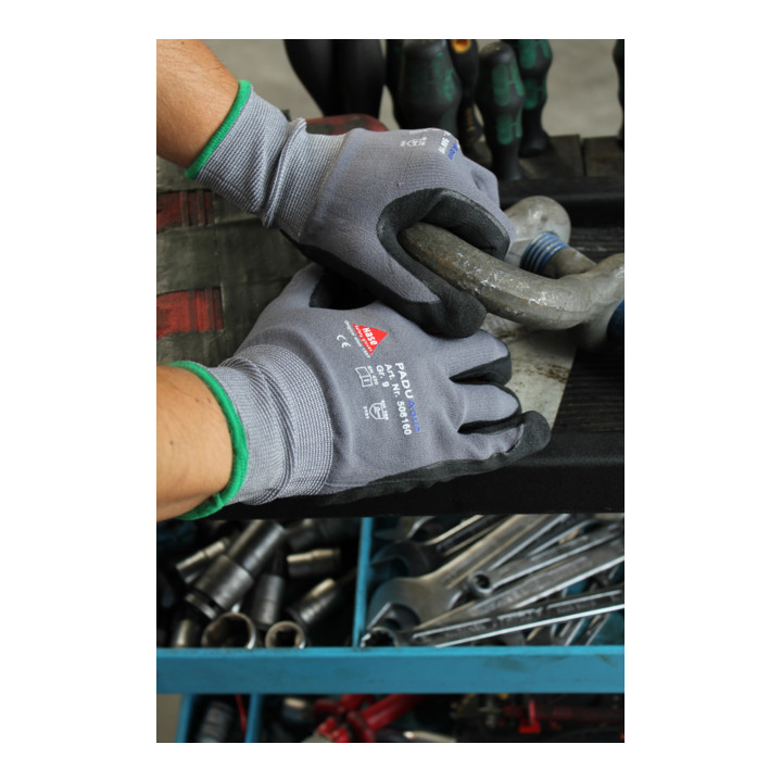 PADUAQUA Gants de montage en nylon/nitrile mousse Réf. 7 Hase