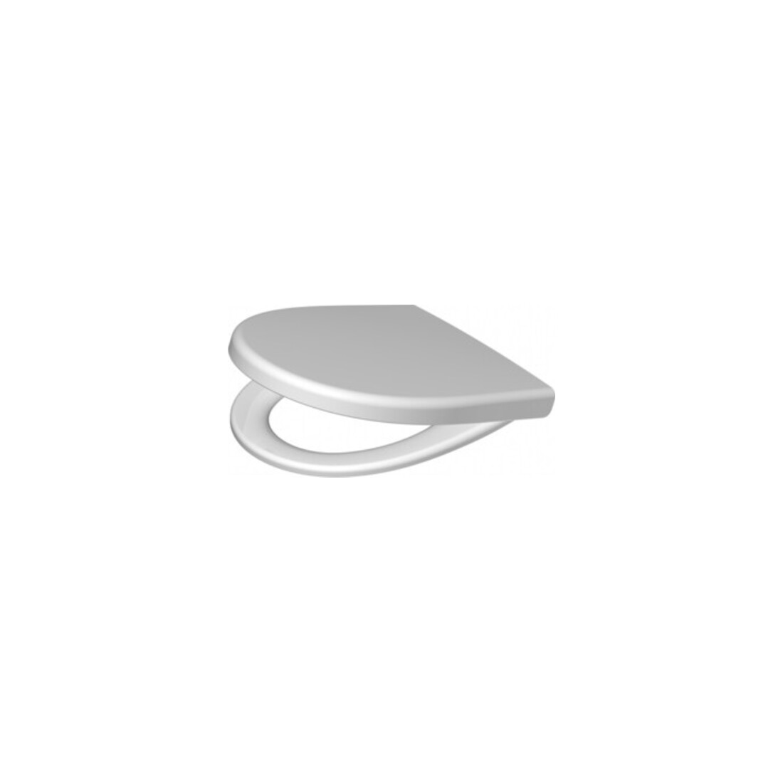 Pagette Abattant WC KADETT 300 S avec couvercle, avec fixation inox blanc