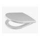 Pagette WC-Sitz SUBLINE mit Deckel, mit Steckbefestigung von oben weiß-1