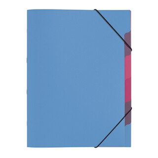 PAGNA Ordnungsmappe Funky School 41803-13 A4 5Fächer PP hellblau