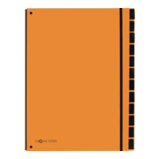 PAGNA Pultordner 24129-09 34x26,5x2cm 12Fächer orange