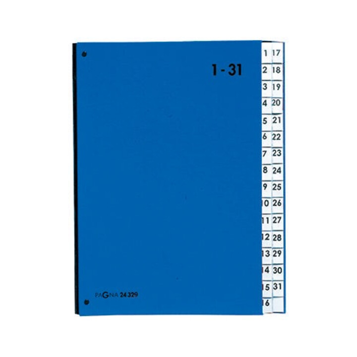 PAGNA Pultordner 24329-02 DIN A4 1-31 32Fächer Polypropylen bl