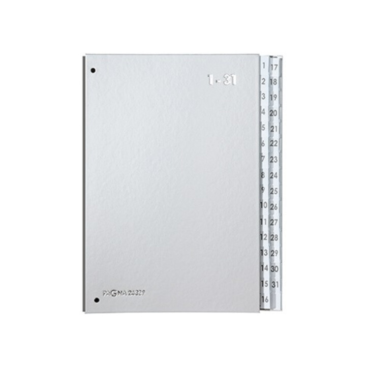 PAGNA Pultordner 24329-14 DIN A4 1-31 32Fächer Polyprpylen si