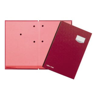 PAGNA Unterschriftenmappe de Luxe 24202-01 20Fächer Pappe rot