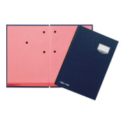 PAGNA Unterschriftenmappe de Luxe 24202-02 20Fächer Pappe blau