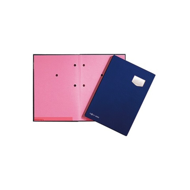 PAGNA Unterschriftsmappe de Luxe 24102-02 DIN A4 10Fächer Pappe bl