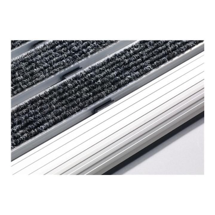 Paillasson Brosses Alu anthracite feutre L600xl400xS15mm