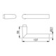 Paire de leviers de porte Hoppe Ams.1400 Alu.F1 sans rosettes VK 8mm-3