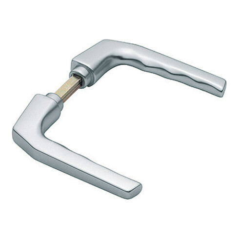 Paire de leviers de porte Hoppe Francfort 117L Alu.F1 sans rosettes VK 8mm
