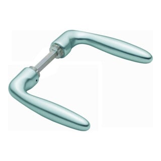 Paire de leviers de porte Hoppe Vérone aluminium