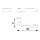 Paire de leviers de porte Hoppe Vérone aluminium-4