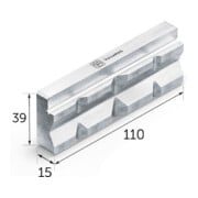 Paire de mâchoires de protection Fein (P) Prisma 110 mm Aluminium (VersaMAG)-2