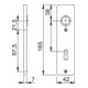 Paire de plaques courtes Hoppe 202KP Alu. F2 BB-4