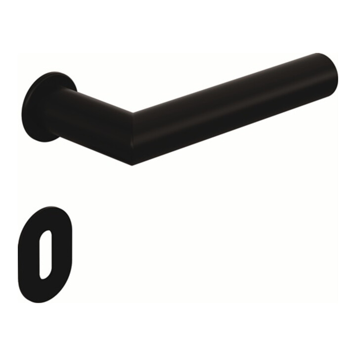 Paire de poignées de porte HEWI 162PBM/162PBMV/162PBMV/162PBMX Ku.99m-99m avec mini rosette à levier VK 8mm