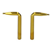 Paire de pointes pour pinces à circlips à double articulation, 1,0 mm, coudées-3