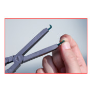Paire de pointes pour pinces à circlips à double articulation, 1,3 mm, coudées-4