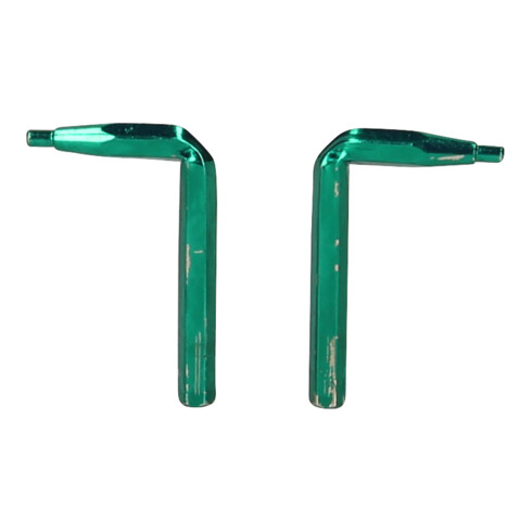 Paire de pointes pour pinces à circlips à double articulation, 1,3 mm, coudées