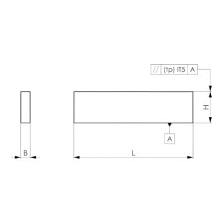 Paire de supports parallèles AMF No.6348PS H.18xB.5xL.100mm Standard