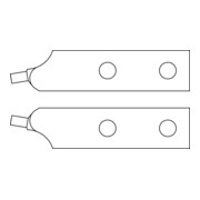 Paire d'embouts de remplacement Gedore, coudés, diamètre 4,5 mm (pour 8000 J 61)