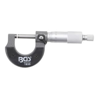 Palmer en cassette debois précision 0,01 mm 0 - 25 mm BGS