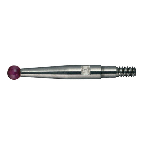 Palpeur D. 2 mm L. 12,8 mm bille M1,6 Rubin p. comparateur à levier Käfer