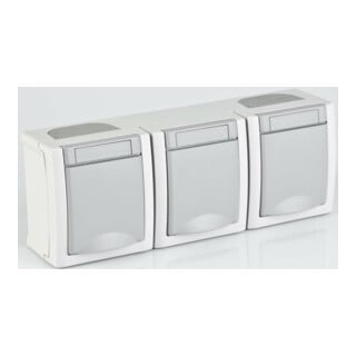 Panasonic Prise 3 fois horizontale FR-AP IP54 90591498-DE